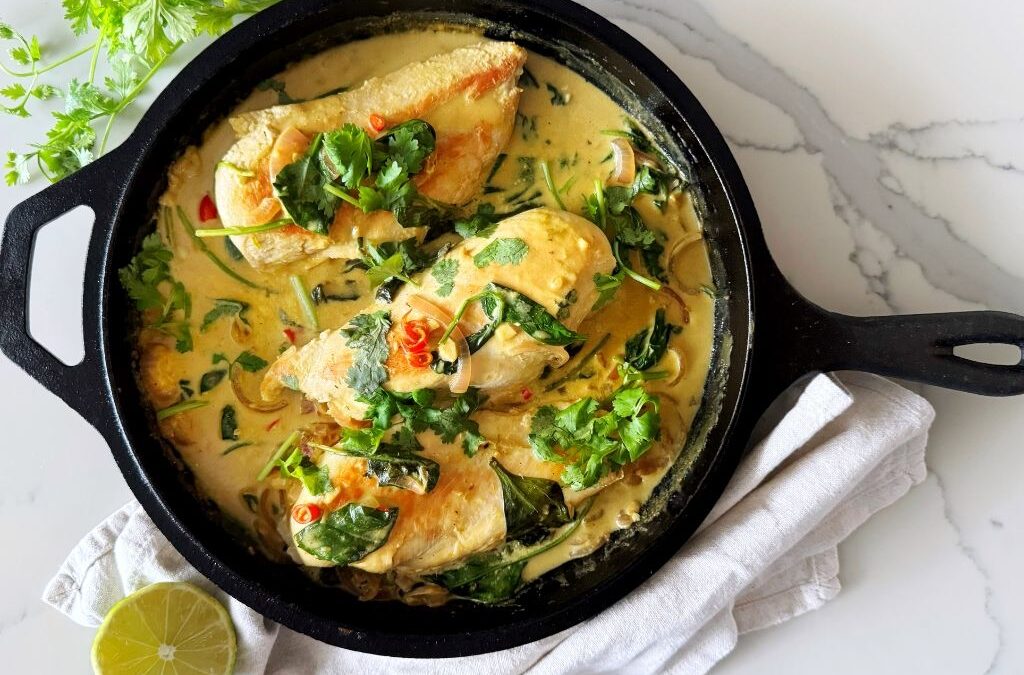 Whole30 Thai-Inspired Coconut Lime Chicken Skillet