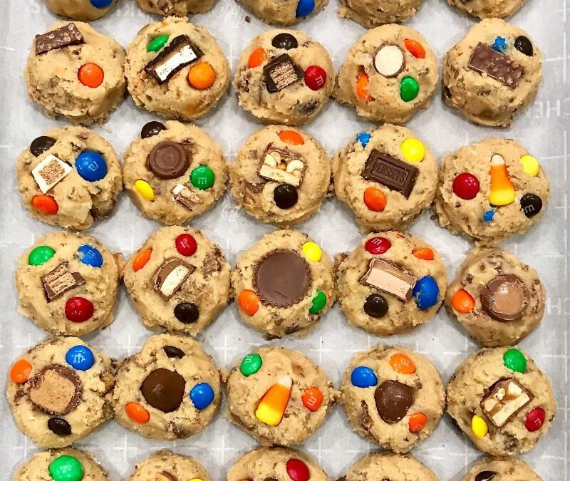 BakerMama Mom Hack: Make Frozen Cookie Dough from Your Halloween Candy!